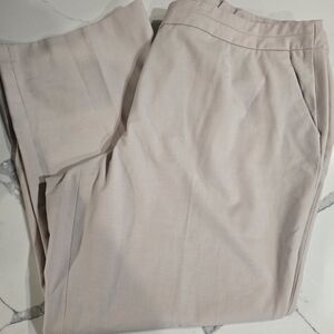 Talbots Heritage Boot Woman's 20W Plus Light Khaki dress pants Classic Comfy